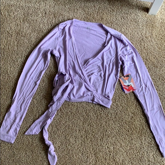 JoyLab Tops - Lavender Wrap Top